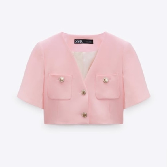 NWT Zara patch pocket cropped blazer - Picture 14 of 14